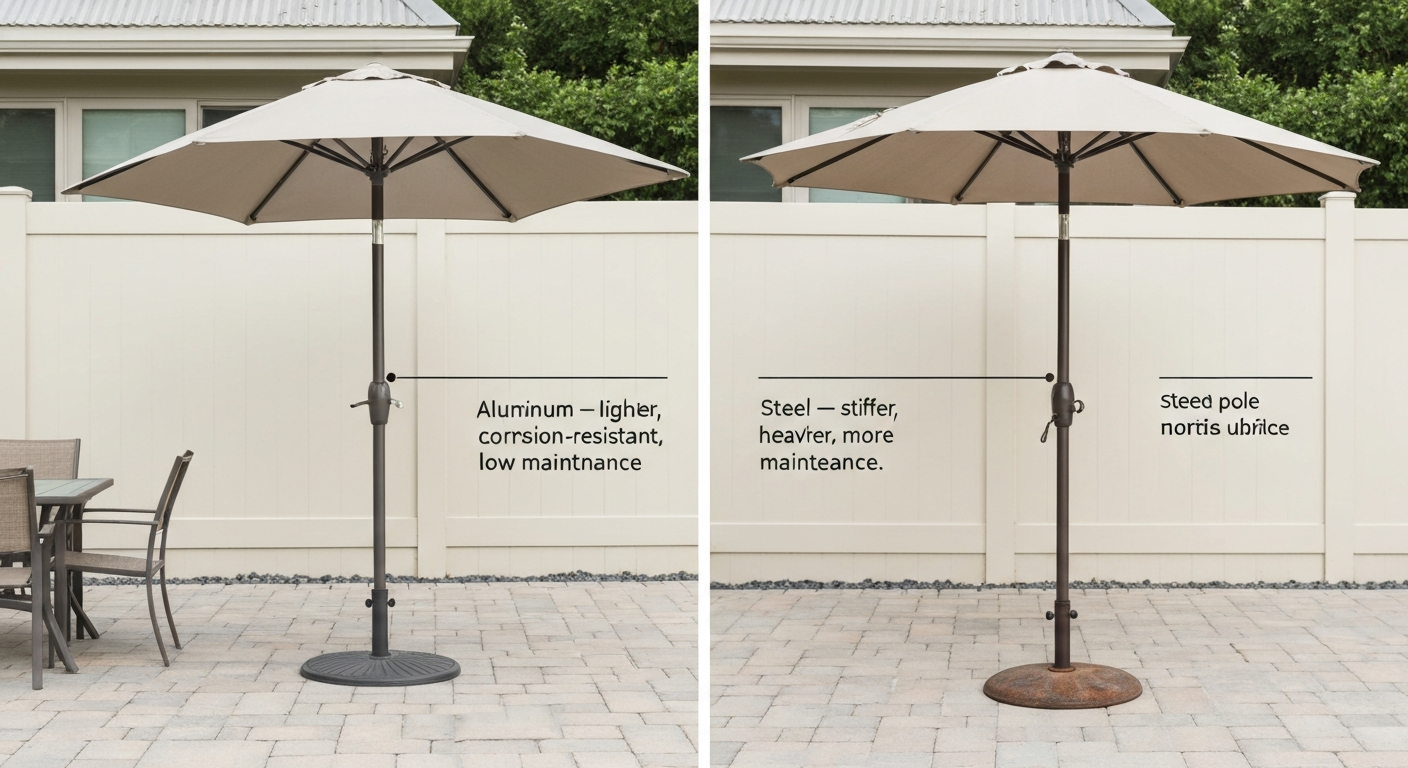 Is Steel or Aluminum Better for Patio Umbrella? Quick Guide