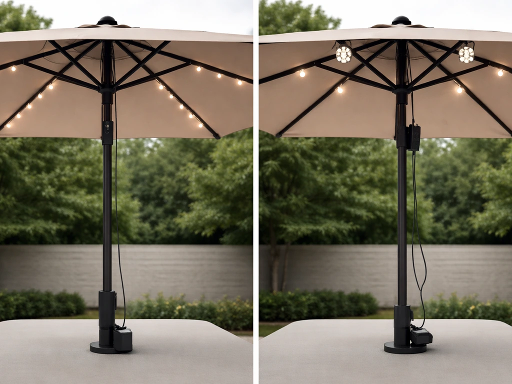 best solar light patio umbrella