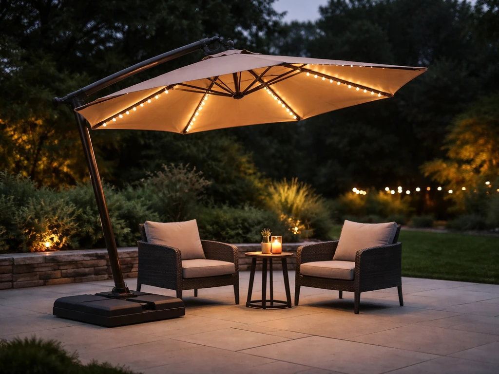 Best Patio Umbrella With Lights: Offset and Cantilever Guide