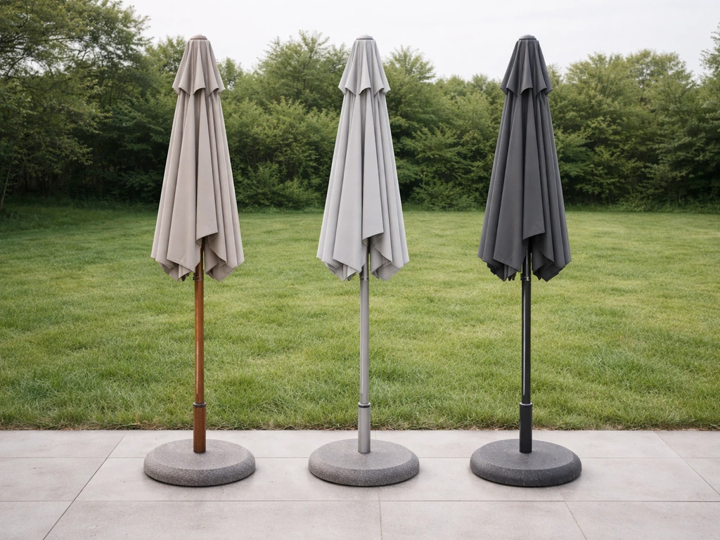 aluminum vs wood patio umbrella
